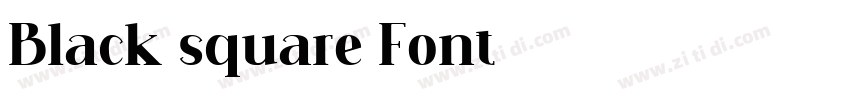 Black square Font字体转换